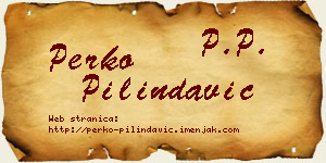 Perko Pilindavić vizit kartica